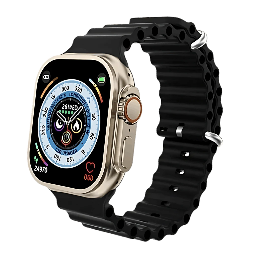 Ultra 7 IN 1 SmartWatch 2.1 Inch Full HD Screen Series 8 Wireless Charging with 7 Straps