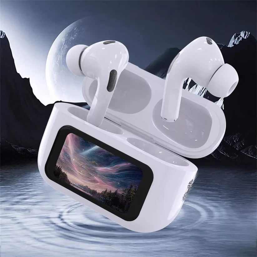 A9 Pro Touch Screen ANC Noise-Canceling Wireless Earbuds