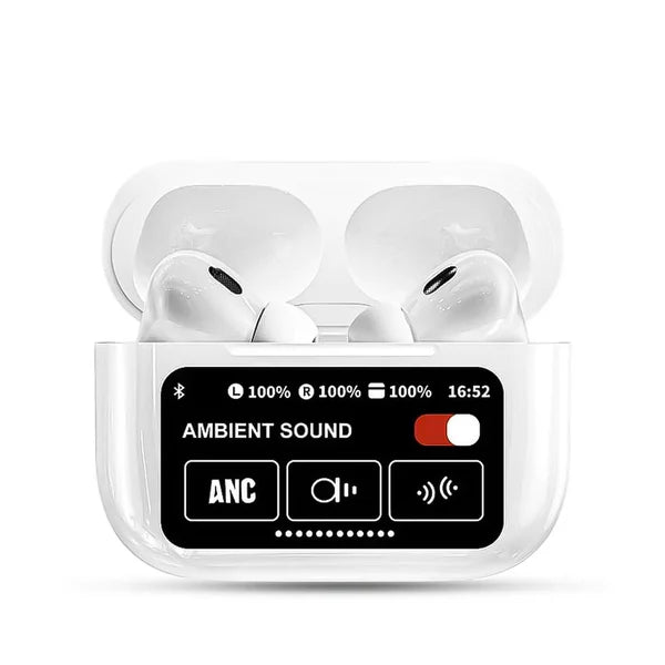 A9 Pro Touch Screen ANC Noise-Canceling Wireless Earbuds