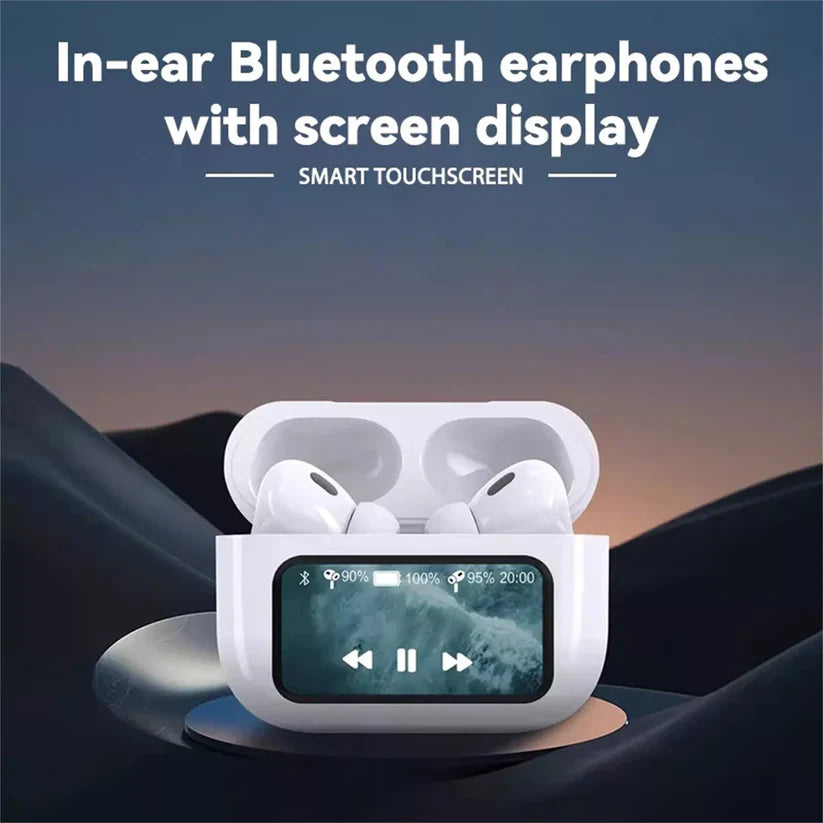 A9 Pro Touch Screen ANC Noise-Canceling Wireless Earbuds